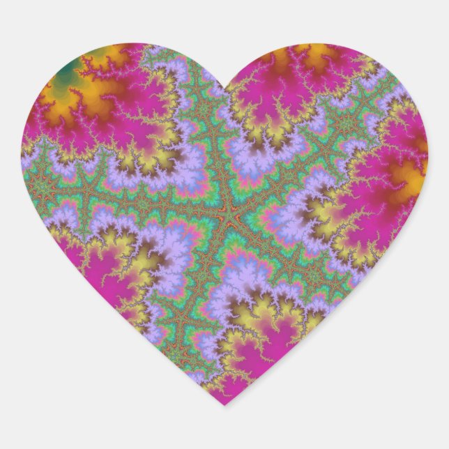Custom Pink Cactus Starfish Heart Stickers (Front)