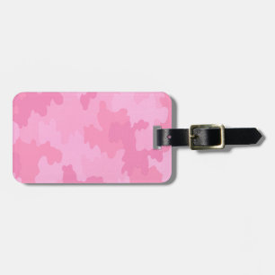 Custom Pink Camouflage Luggage Tag