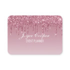 Custom Pink Dripping Glitter