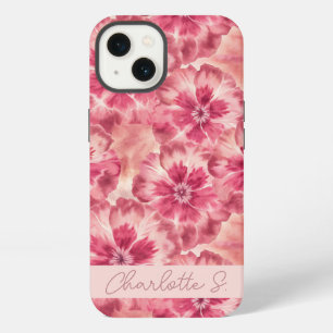 Custom Pink Floral Coquette iPhone 13 Case