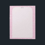 CUSTOM Pink Inky Dots TO-DO List Shopping Note<br><div class="desc">Make your shopping lists in style with this customisable grocery shopping,  meal planning or to-do list notepad. Customise or add text to suit your needs. Add lines if you like. Check my shop for more sizes and styles!</div>