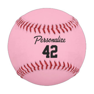 Custom Pink Light Baseball