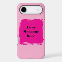Custom Pink Message Phone Case – Personalised Text