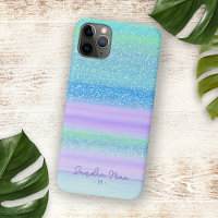 Custom Pink Mint Green Blue Purple Stripes Pattern