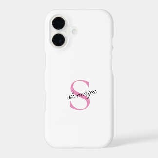 Custom Pink Name Phone Case