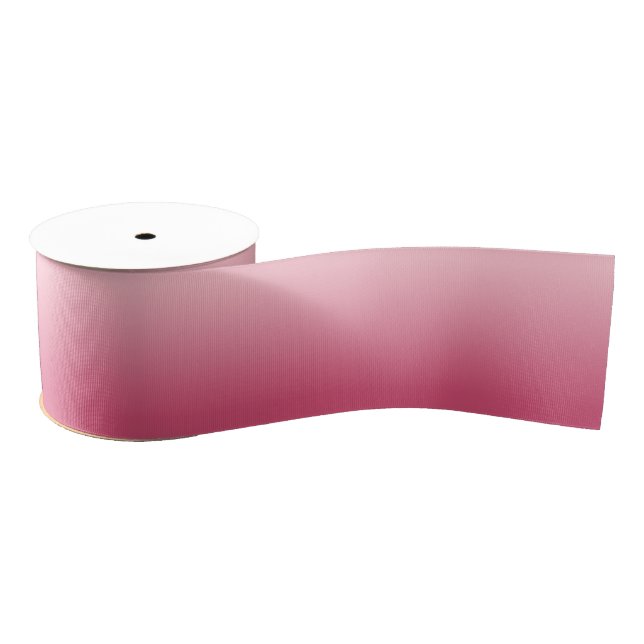 Custom Pink Ombre Grosgrain Ribbon (Spool)