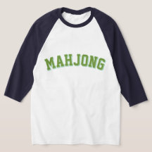 Custom Pink Preppy Varsity Mahjong Graphic