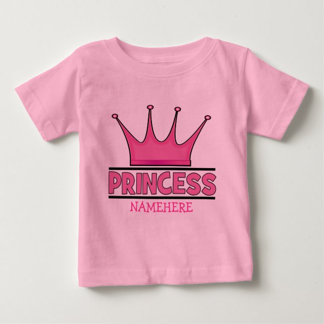 Custom Pink Princess T-shirt (Front)