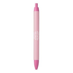 Custom Pink Trim Pen Blue Ink