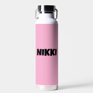 CUSTOM PINK WATER BOTTLE