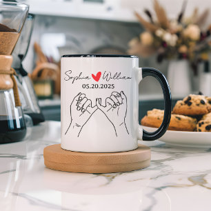 Custom Pinky Promise Mug, Valentine’s Day Gift Mug