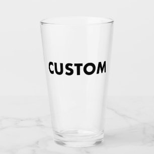 Custom Pint Glass Blank Template 16oz Shaker Glass