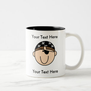 Custom Pirate Brown Mug - Customisable