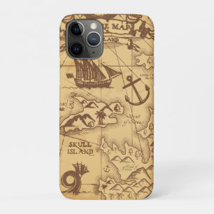 Custom Pirate map land point Family iPhone 11 Pro Case