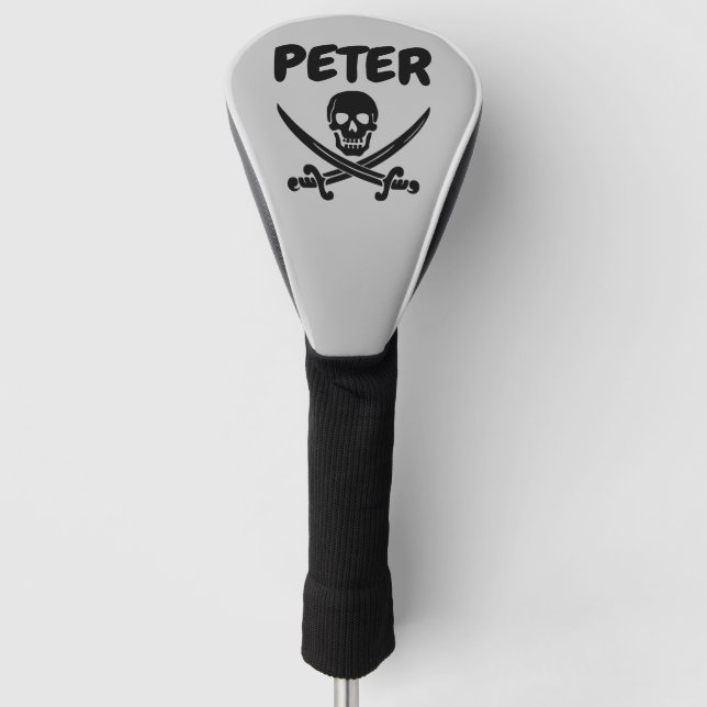 CUSTOM PIRATE SKULL GOLF HEAD COVER (Front)
