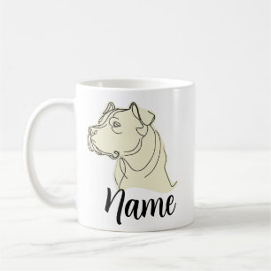 Custom Pitbull Mug with YOUR Pet's Name!