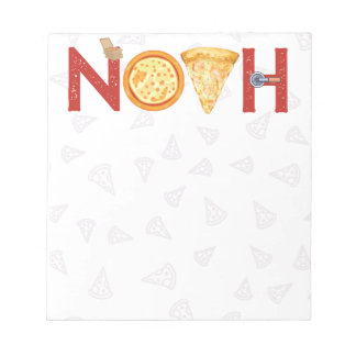 Custom Pizza Lover Gifts Noah Notepad