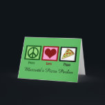 Custom Pizza Parlor Christmas Holiday Card<br><div class="desc">Customize these cute pizza parlor restaurant Christmas cards with your company name. Perfect holiday cards for an Italian restaurant to send to clients.</div>