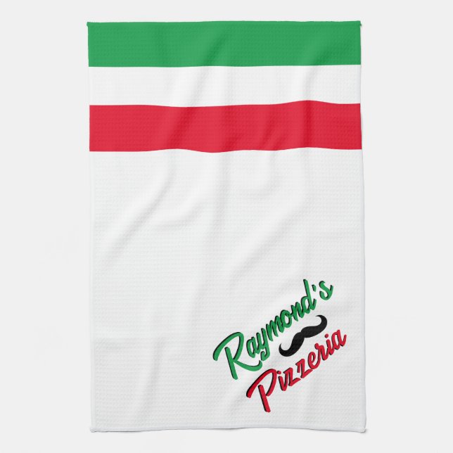 Custom Pizzeria  Tea Towel (Vertical)