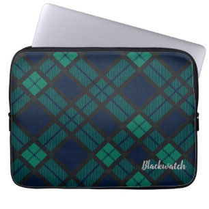 Custom Plaid Clan Black Watch Personalised Laptop Sleeve
