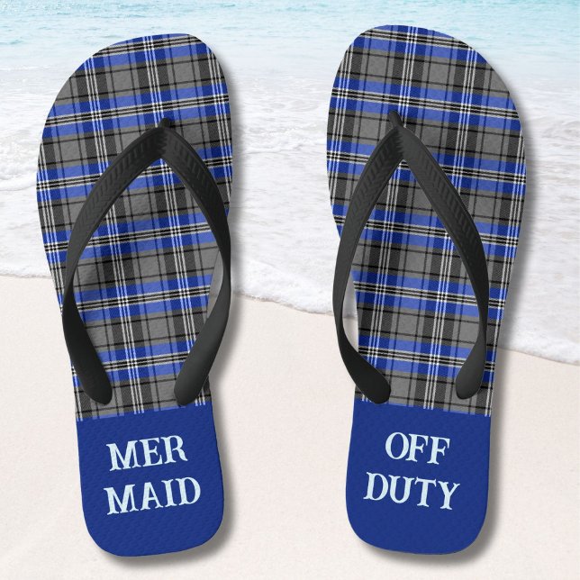 Custom Plaids Funny Beach Retirement Gifts for Dad Thongs (Creator Uploaded)