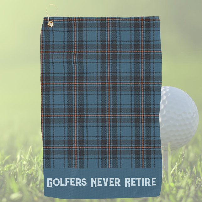 Custom Plaids Sports Retirement Gifts for Dad Golf Towel (Creator Uploaded)