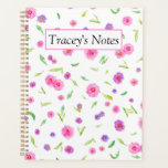 Custom Planner | Christmas Gift for Mom & Teacher<br><div class="desc">Create a heartfelt holiday present with this Personalized Watercolor Floral Planner. Featuring a cover adorned with delicate watercolor flowers, you can add her name or initials for that special touch. Inside, undated monthly and weekly layouts, holiday planning pages, and sections for notes combine art and functionality. Ideal for moms who...</div>