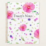 Custom Planner | Christmas Gift for Mom & Teacher<br><div class="desc">Create a heartfelt holiday present with this Personalized Watercolor Floral Planner. Featuring a cover adorned with delicate watercolor flowers, you can add her name or initials for that special touch. Inside, monthly and weekly layouts, and sections for notes combine art and functionality. Ideal for moms who cherish botanical designs and...</div>