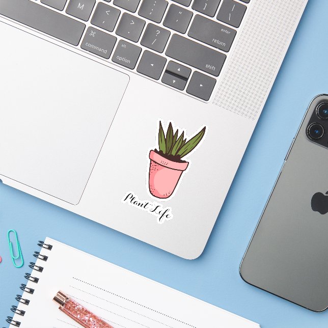 Custom Plant Life Potted Succulents Greenery (Laptop w/ iPhone)