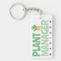Custom Plant Manager Name Cactus Plant Green Black