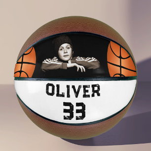 Custom Player Name & Number Keepsake Photo Basketball