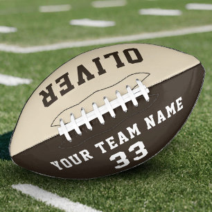 Custom Player Name Number Team Football