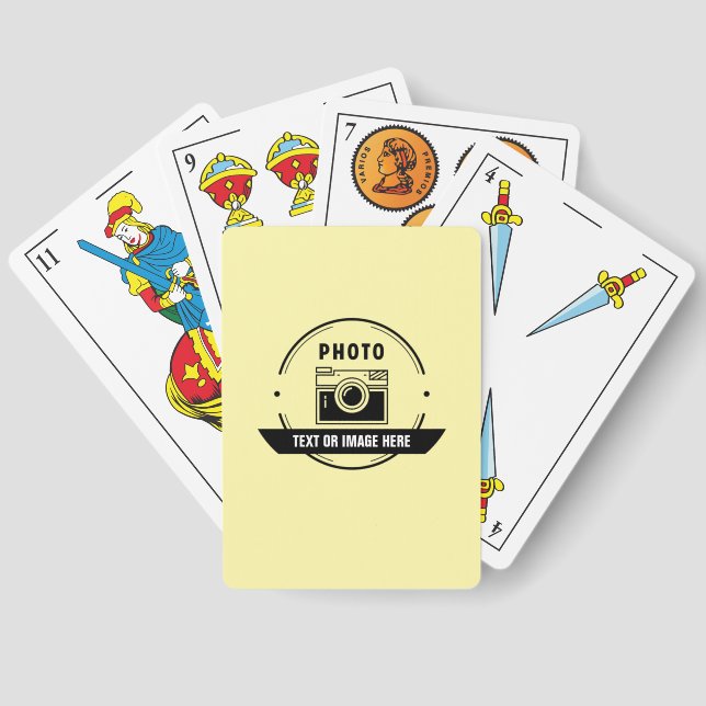 Custom Playing Cards Deck Personalised with Photo (Back)