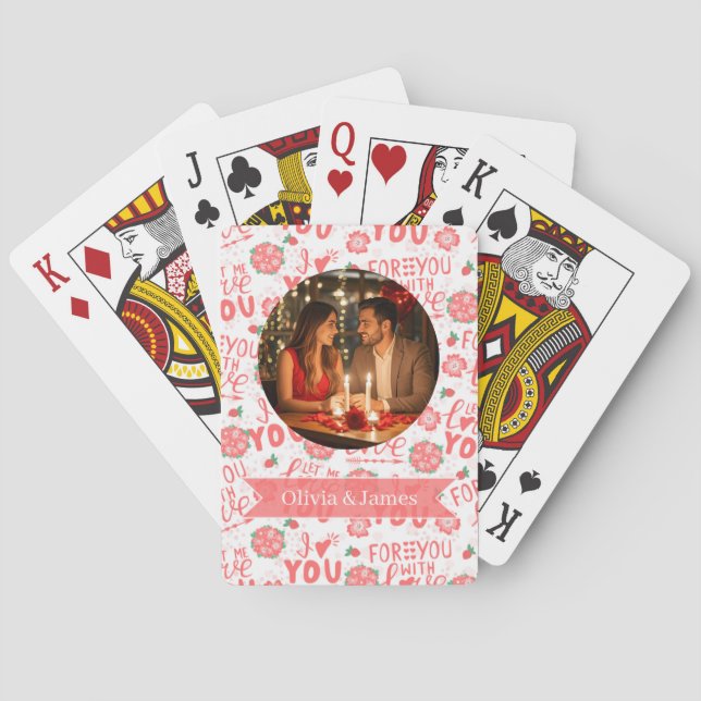 Custom Playing Cards | Valentines Day Poker Cards (Back)