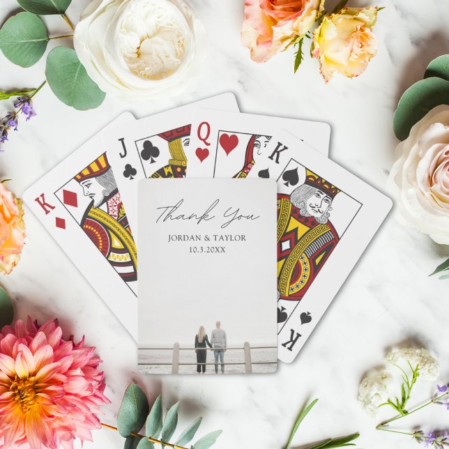 Custom Playing Cards Wedding Photo Thank You Favou (Custom Playing Cards Wedding Photo Thank You Favor
)