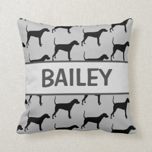 CUSTOM Plott Hound Dog Silhouette Cushion