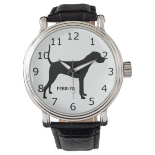 CUSTOM Plott Hound Dog Silhouette Watch