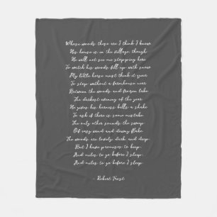 Custom Poem Song Lyric Quote Fleece Blanket