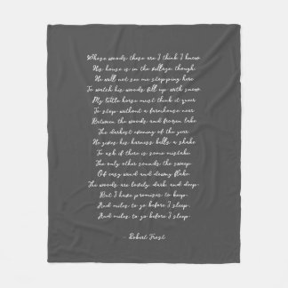 Custom Poem Song Lyric Quote Fleece Blanket