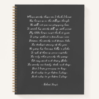 Custom Poem Song Lyric Quote Notebook