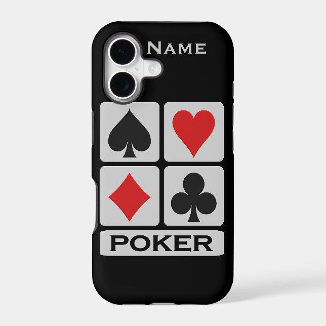 Custom Poker Player iPhone 5 Case-Mate (Back)