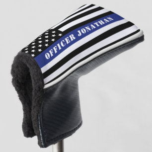 Custom Police Officer Thin Blue Line Police Dept. Golf Head Cover