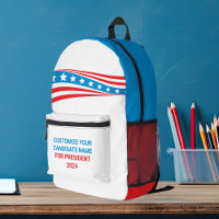 Custom Political Campaign 2024 American Flag
