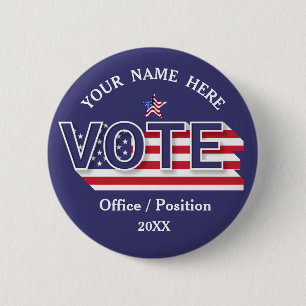 Custom Political Campaign 6 Cm Round Badge