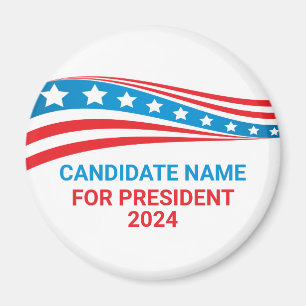 Custom Political Campaign American Flag Election Magnet