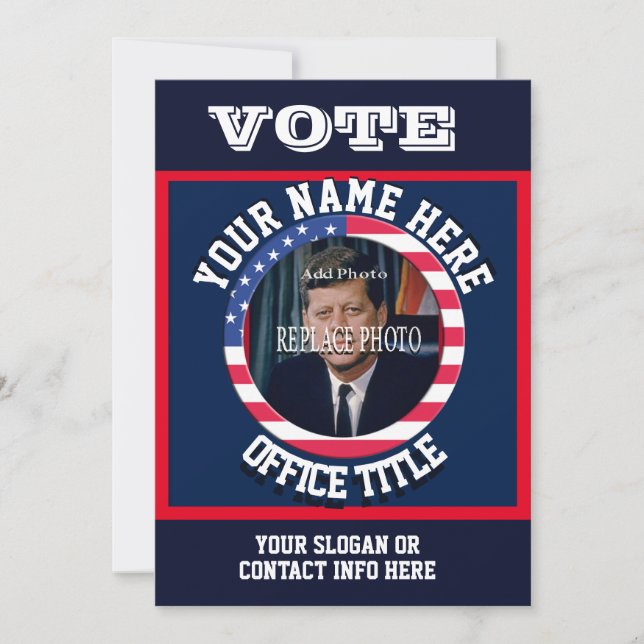 Custom Political Campaign Template  (Front)