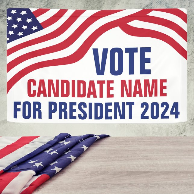 Custom Political Candidate 2024 Election Campaign  Banner (Creator Uploaded)