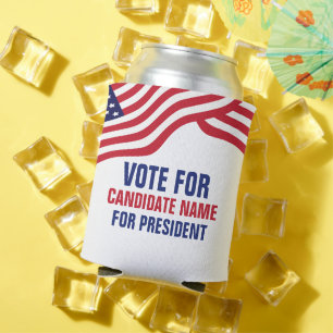 Custom Political Candidate 2024 Election Campaign  Can Cooler