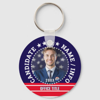 Custom Political Election Campaign Candidate Name Key Ring