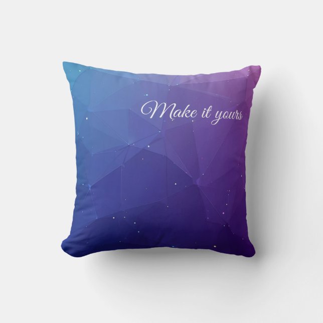 Custom Polygon Pattern Case – Unique Style Cushion (Front)